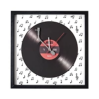 American Art Decor Framed Vinyl 15.75" x 15.75" Wall Clock 