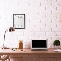 Stupell Industries Bathroom Word Search in Black Frame