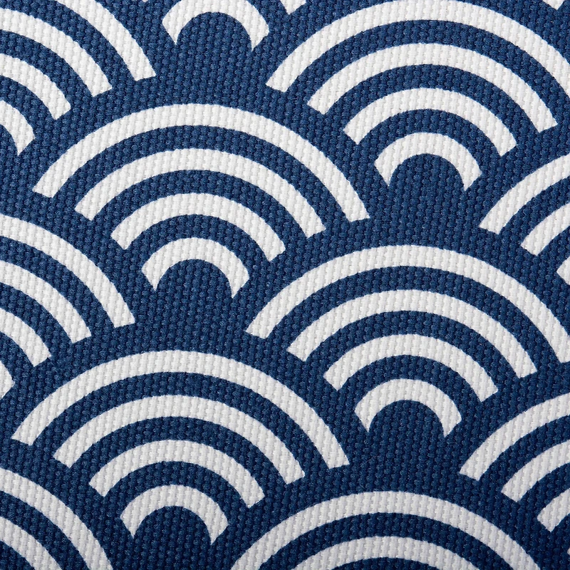 DII® 11" Nautical Blue Waves Cube Storage Bin