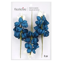 Bluebonnet Paper Flowers by Recollections™, 3ct.