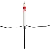 5ct. Lighted Flickering Candle Halloween Pathway Marker Lights