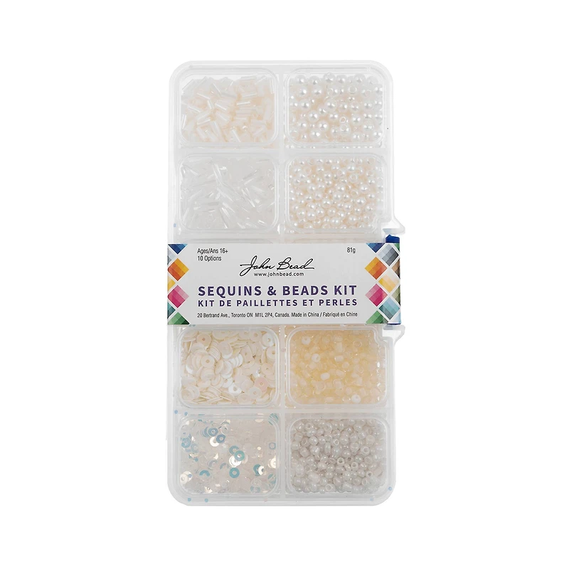 John Bead Mixed Sequins & Beads Kit
