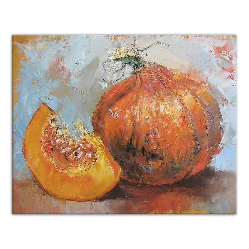 Pumpkin Still Life Canvas Wall Art