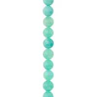 Light Teal Quartzite Round Beads, 8mm by Bead Landing™