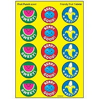 Trend Enterprises® Stinky Stickers® Friendly Fruit/Fruit Punch, 6 Packs of 60ct.