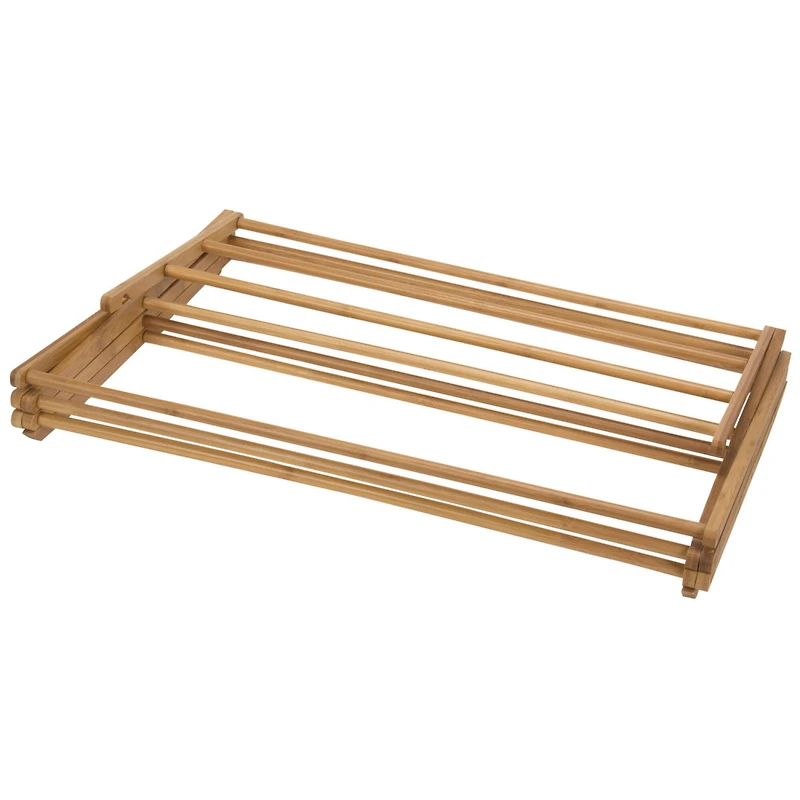 Household Essentials Drying Rack (Bamboo, 29")