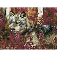 Diamond Dotz® Advanced Autumn Wolf Pre-Framed Diamond Painting Kit