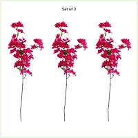 47" Pink Bougainvillea Flower Stems, 3ct.