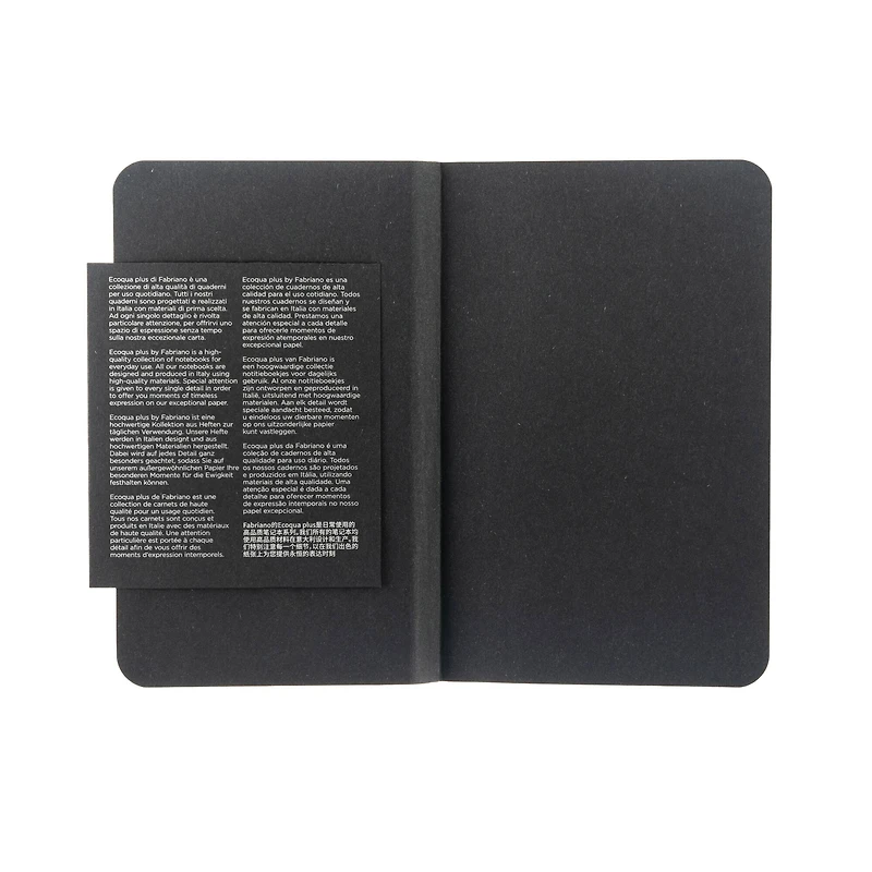 Fabriano® EcoQua Plus Lined Fabric-Bound Notebook