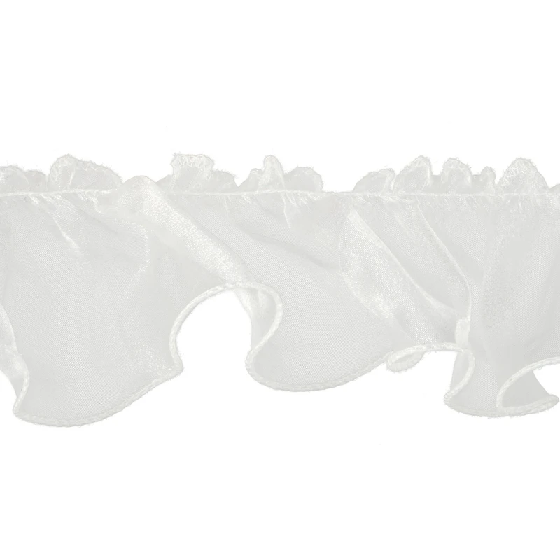 3" Organza Ruffle Wired Trim by Celebrate It