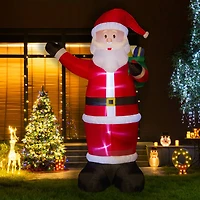 Glitzhome® 12ft. Inflatable Santa With Lights