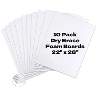 ArtSkills® 10 Pack 22" x 28" Poster & Presentation Dry Erase Foam Board