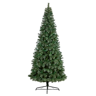10ft. Unlit Wisconsin Slim Snow Tip Pine Artificial Christmas Tree