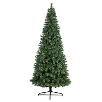 10ft. Unlit Wisconsin Slim Snow Tip Pine Artificial Christmas Tree