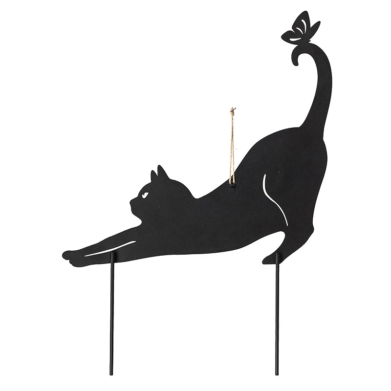 Glitzhome® 20.5" Multi-Functional Metal Cat Silhouette Pick Set