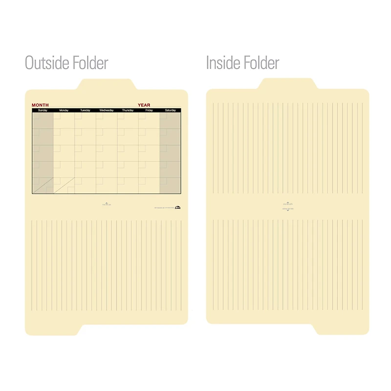 Find It Trading Manila Calendar Folder, 12ct.