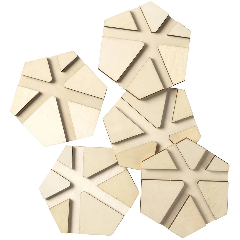 Mod Podge® 4" Hex River Resin Pouring Coasters, 5ct.