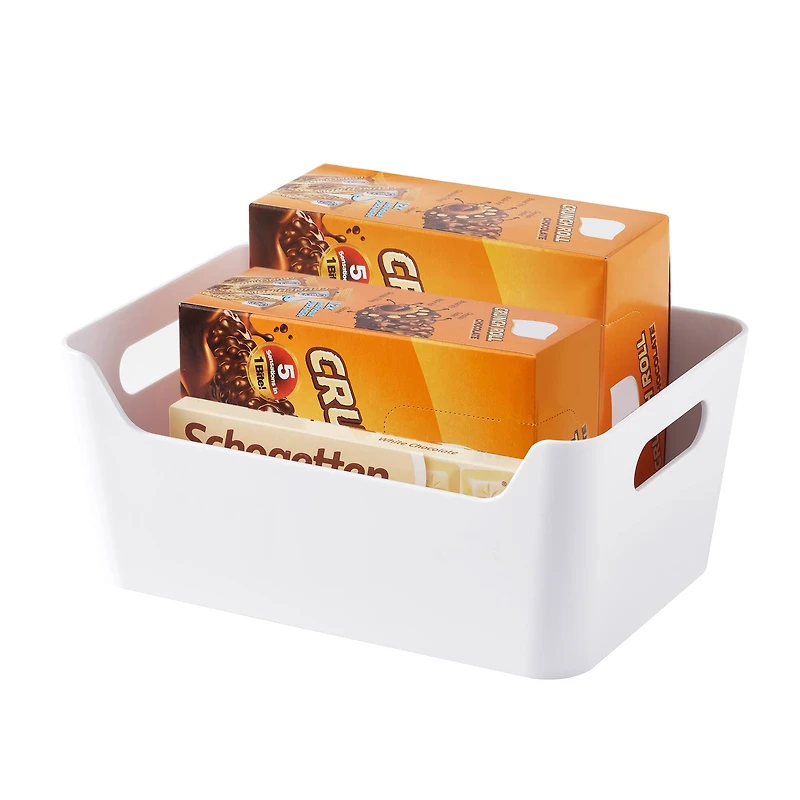 White Open Storage Bin by Simply Tidy