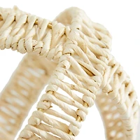 Cream Metal Natural Geometric Sculpture Set