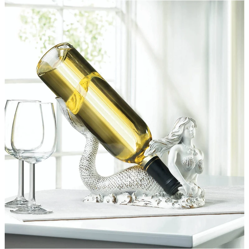 9.5" Mermaid Wine Bottle Holder
