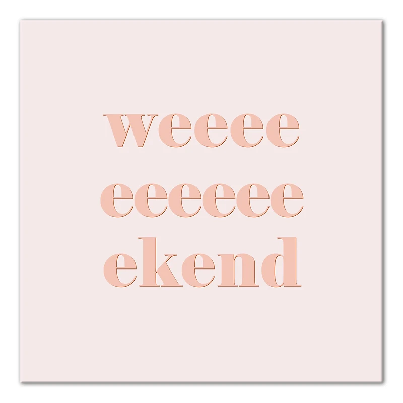 Retro Weekend Canvas Wall Art