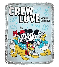 Disney® 48" Mickey & Friends Crew Love No Sew Fleece Throw Kit