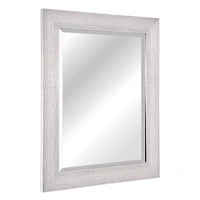 Head West 29" Chrome Textured Frame Accent Wall Mirror