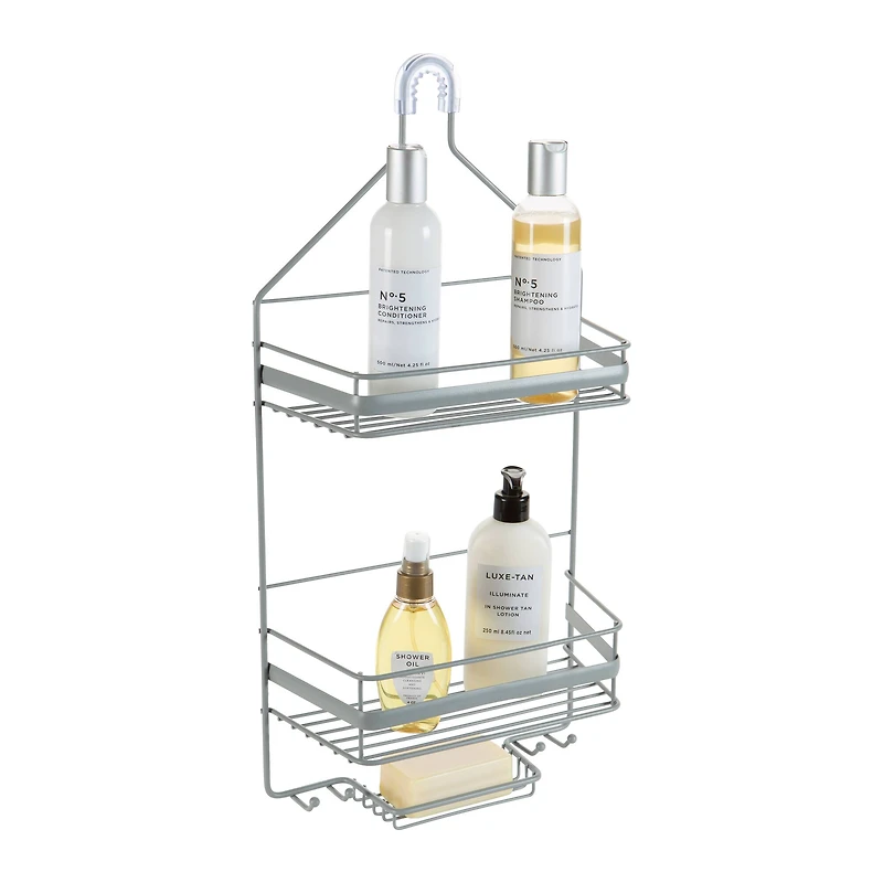 Bath Bliss 22" Gray Regency Shower Caddy