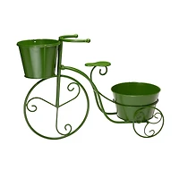 Glitzhome® 21.5'' Green Metal Bicycle Plant Stand