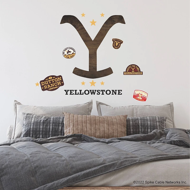 RoomMates Yellowstone Dutton Ranch Logo Giant Peel & Stick Wall Decals