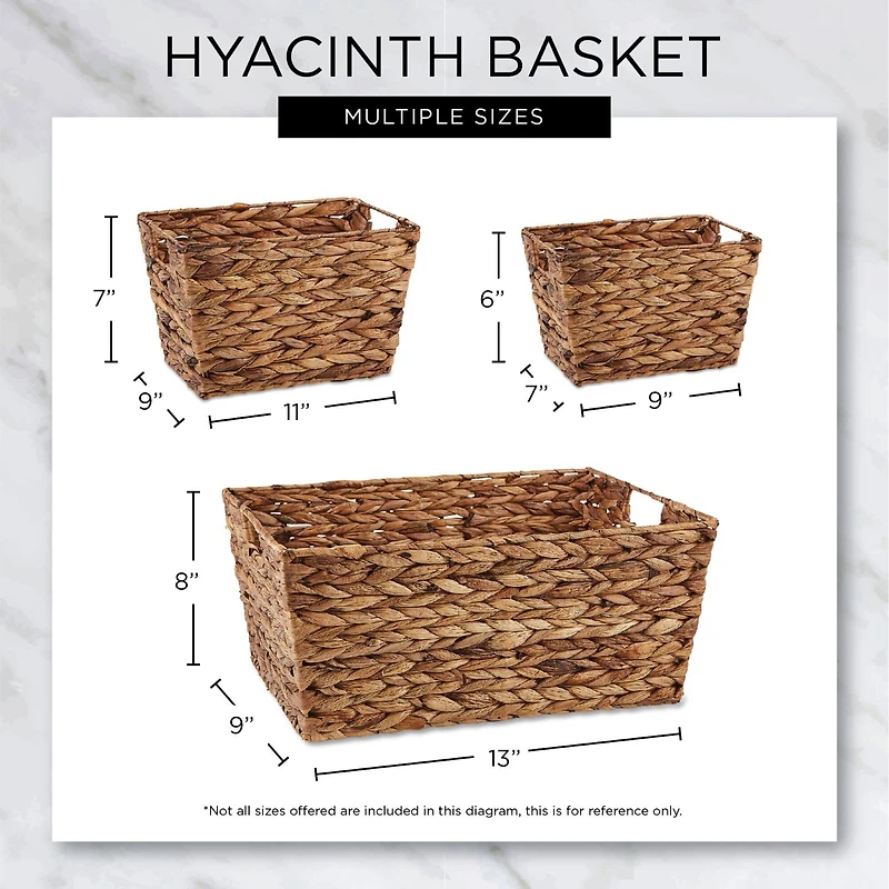 DII® Graywash Hyacinth Basket Set