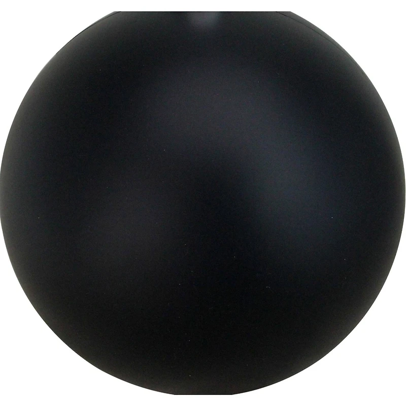 12" Matte Jet Black Shatterproof Christmas Ball Ornament
