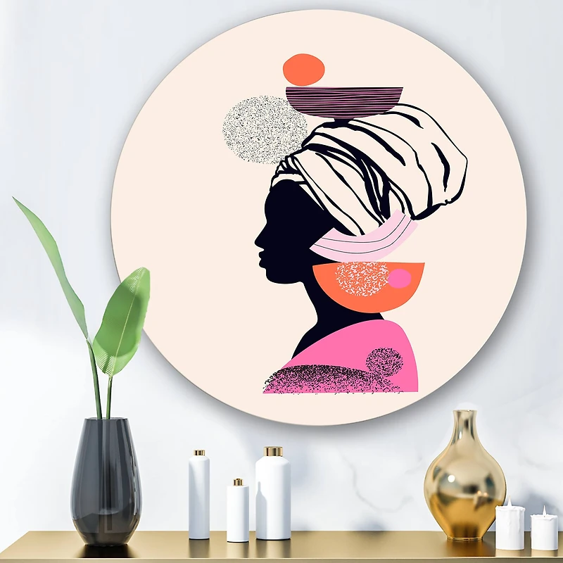 Designart - Ethnic Portrait of Afro American Woman