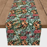 Warm & Cool Florals Indoor/Outdoor Table Runner