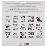 Sentiment Stencils, 12" x 12" by Craft Smart®