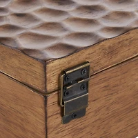 Brown Textured Concave Honeycomb Storage Box Set