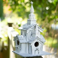 12.75" Little White Chapel Birdhouse