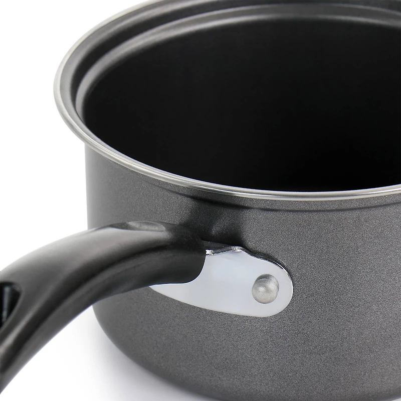 Gibson Everyday® Highberry 3-Piece Gray Nonstick Carbon Steel Cookware Set