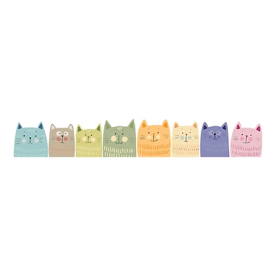 Crearreda Mulitcolor Cats Wall Decal Set