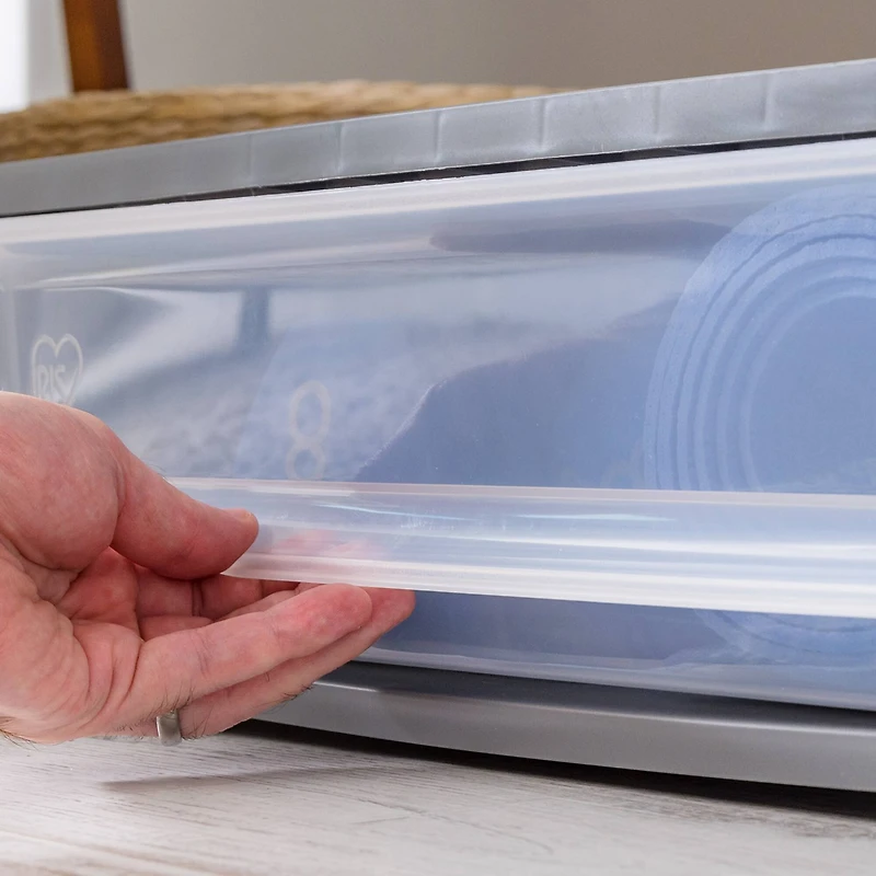 IRIS® 27.5qt. Gray & Clear Underbed Storage Drawer