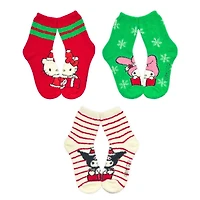 Hello Kitty® 3 Pack Cozy Crew Socks in Greeting Card Box