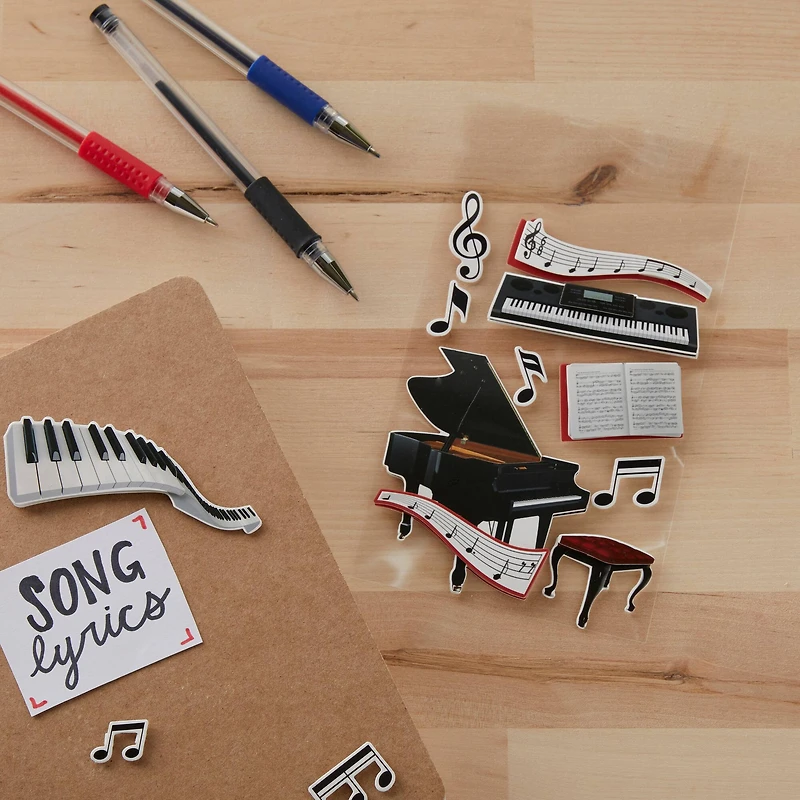 Piano Recital Dimensional Stickers by Recollections™