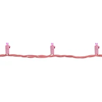 100ct Pink LED Wide Angle Valentine's Day Lights 33ft Pink Wire