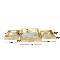 Gold Tree Plastic Glam Tray Set