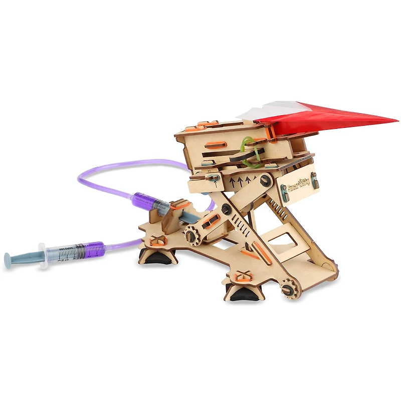 Elenco® Smartivity® Hydraulic Plane Launcher Wooden Model Engineering STEM Learning Toy