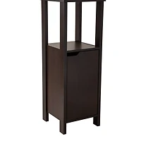 Organize It All 67" Espresso 5-Shelf Ambassador High Cabinet