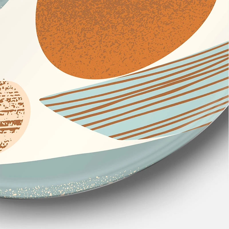 Designart - Retro Shapes With Abstract Suns and Moons I