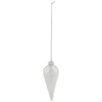6.25" Clear Glass Winter Icicle Ornament