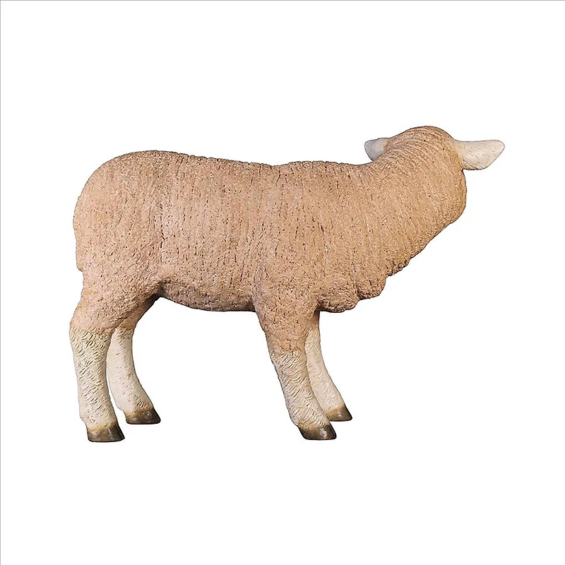 Design Toscano 24.5" Merino Ewe Life-Size Standing Lamb Statue