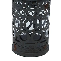 Black Metal Rustic Lantern Set
